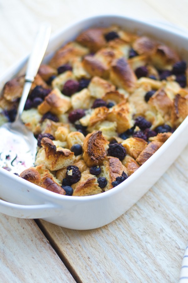 Double Berry Croissant Bread Pudding with Strawberry Grand Marnier ...