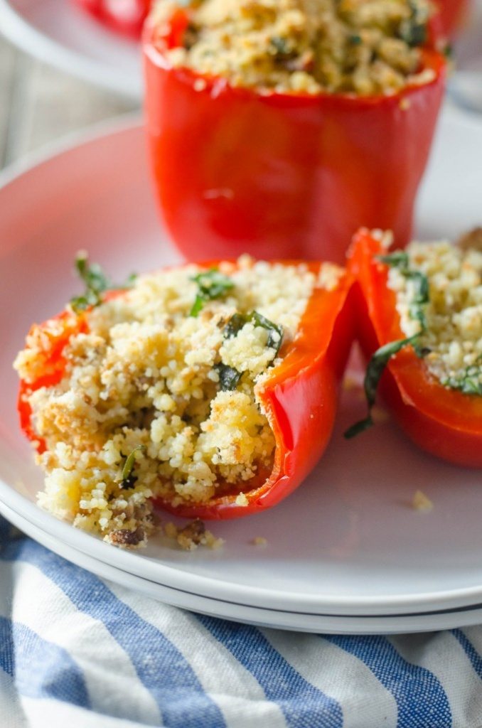 Couscous and Sausage Stuffed Peppers Go Go Go Gourmet