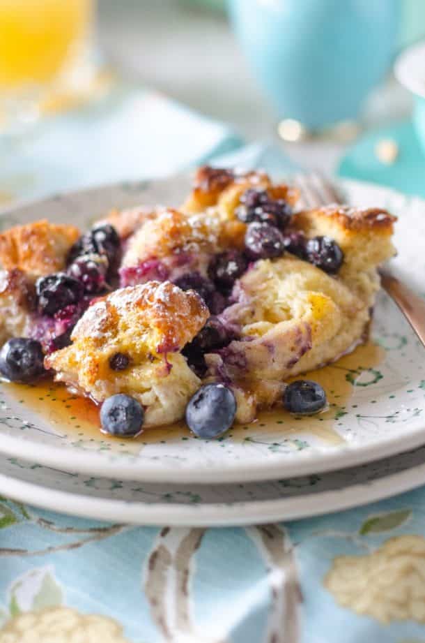 Overnight Blueberry French Toast Casserole Go Go Go Gourmet