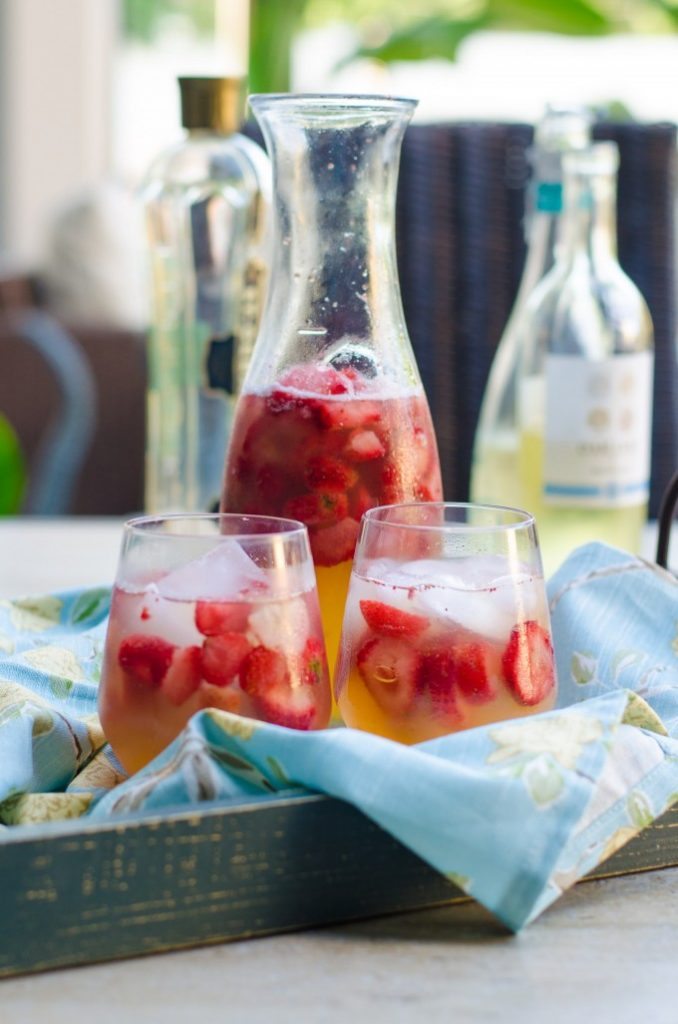 Sunset Sparkling Easy White Sangria Go Go Go Gourmet