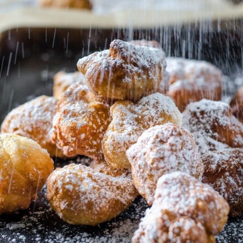 Fried dough on the go, from a woman who's on the go