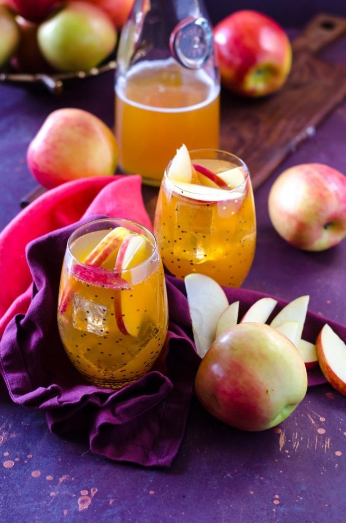 Sparkling Double Apple Cider Fireball Sangria Go Go Go Gourmet