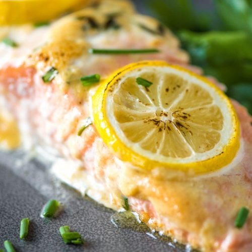 Baked Lemon Salmon Dijonnaise Go Go Go Gourmet