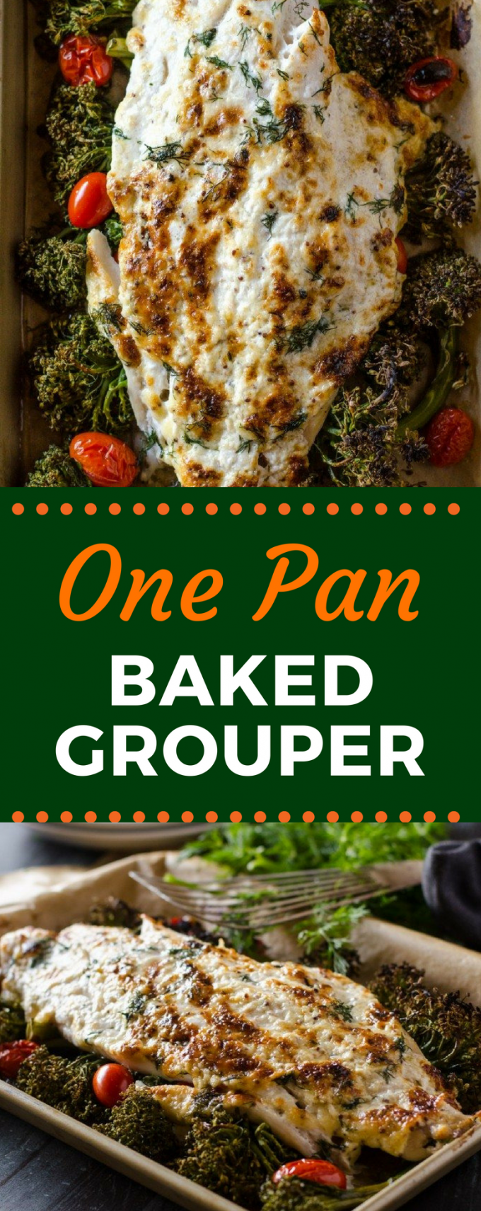 grouper mayonnaise baked recipes & Grouper with Broccolini Pan Go One Go Go Baked Tomatoes