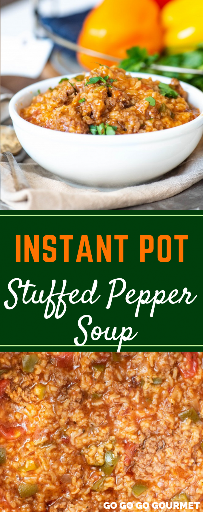 Stuffed Pepper Soup - Instant Pot Stuffed Pepper Soup